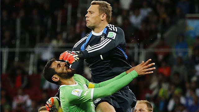 Manuel Neuer war gegen Algerien immer obenauf.