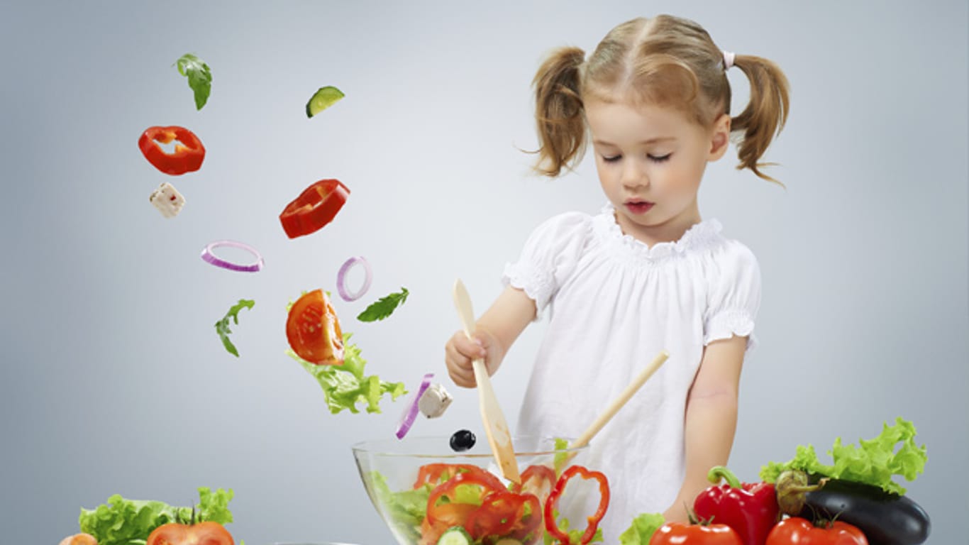 Vegetarischer Ernährung für Kinder ist kein Problem, wenn der Speiseplan ausgewogen ist.