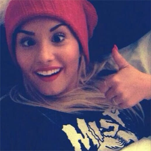Demi Lovato beweist ebenfalls, dass sie ein Meister im Schielen ist.