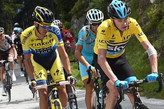 Spitzenkräfte: Alberto Contador (links) und Christopher Froome gehen als die großen Favoriten in die 101. Tour de France.