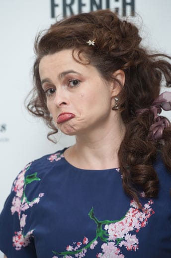 Helena Bonham Carter mit Schmollmund. Was wohl der Grund für die traurige Schnute ist?