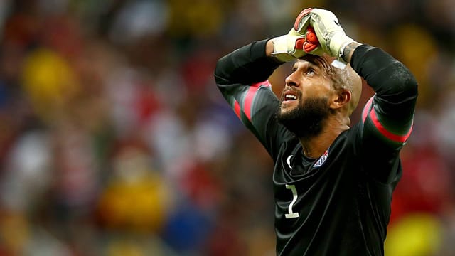 Enttäuschung pur: Für Tim Howard und das US-Team ist die WM vorzeitig beendet.