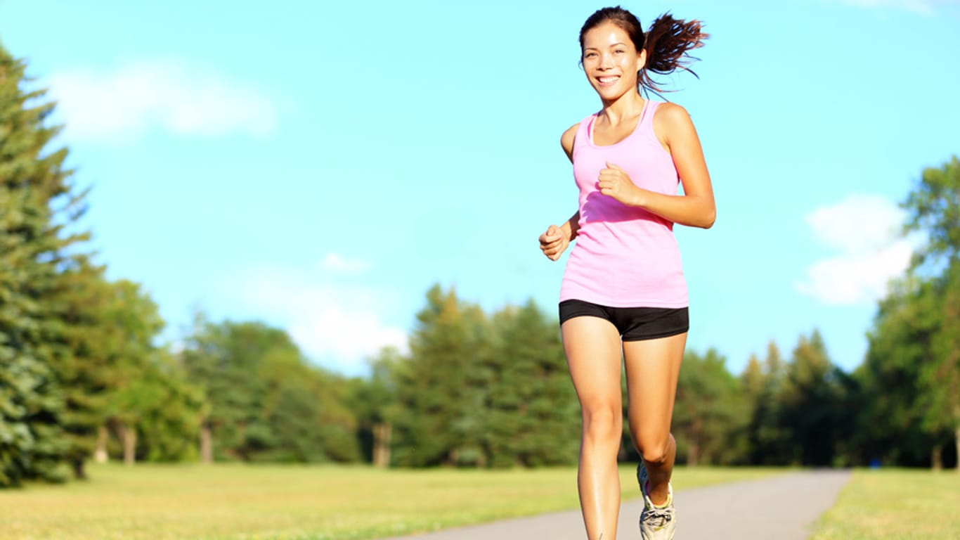 Laufen: Beim Joggen kommt es nicht auf die Schnelligkeit an.