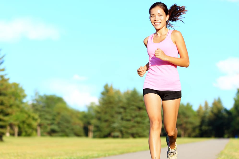 Laufen: Beim Joggen kommt es nicht auf die Schnelligkeit an.