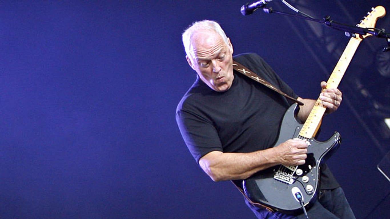 David Gilmour in Aktion: Der Gitarrist arbeitet gemeinsam mit Nick Mason an einem neuen Pink-Floyd-Album.