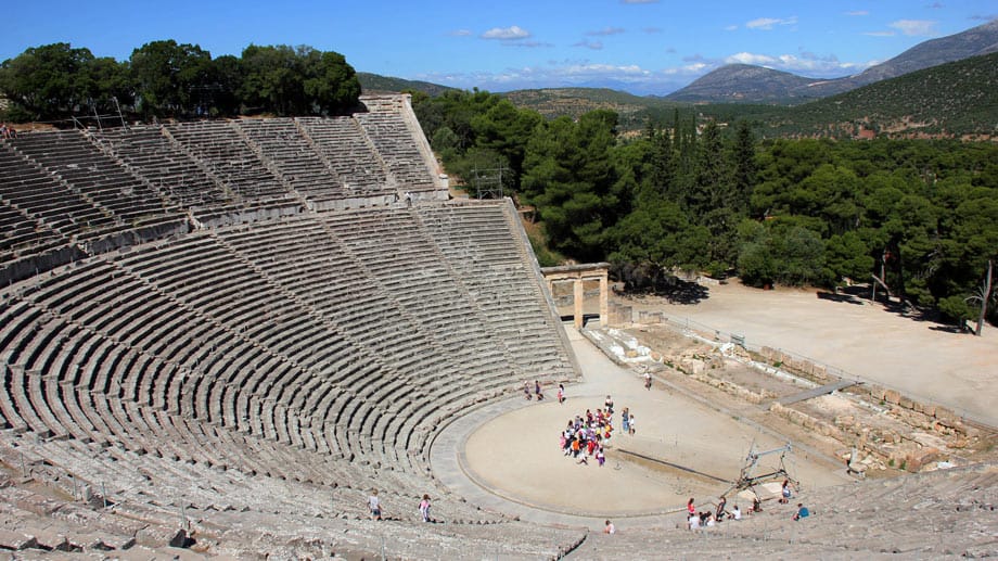 Das ist das Amphitheater von Epidaurus.