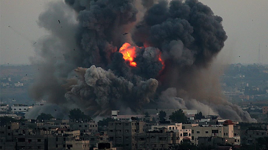Explosion nach israelischem Luftangriff auf den Gazastreifen