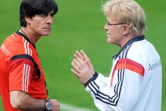 Bundestrainer Joachim Löw (li.) und Urs Siegenthaler: "Wir liefern dem Trainerstab alle relevanten Informationen und machen ganz klare Vorschläge."