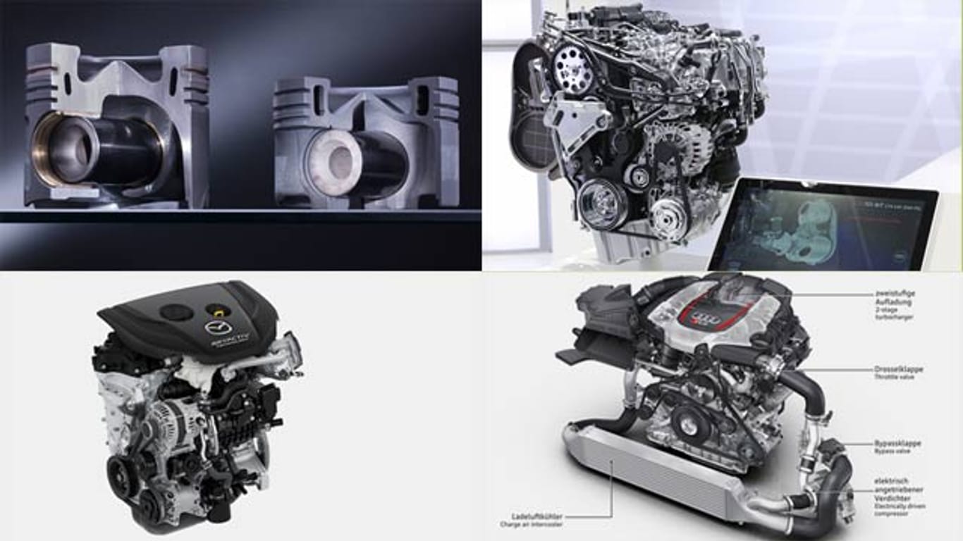 Dieselmotorenkonzepte von Mercedes, Audi, Mazda und VW