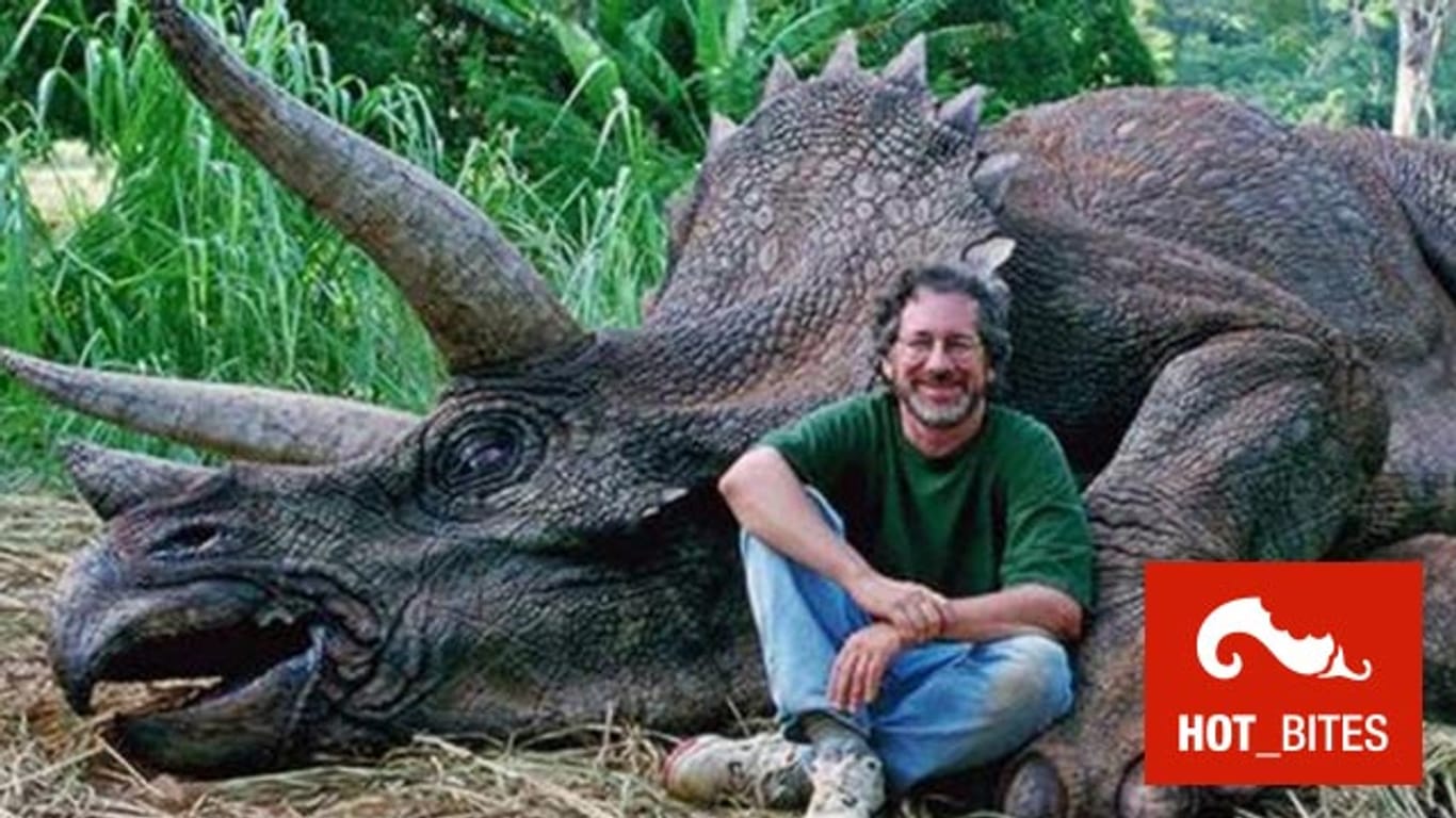Empörend: Foto von Stephen Spielberg und 'getötetem' Triceratops