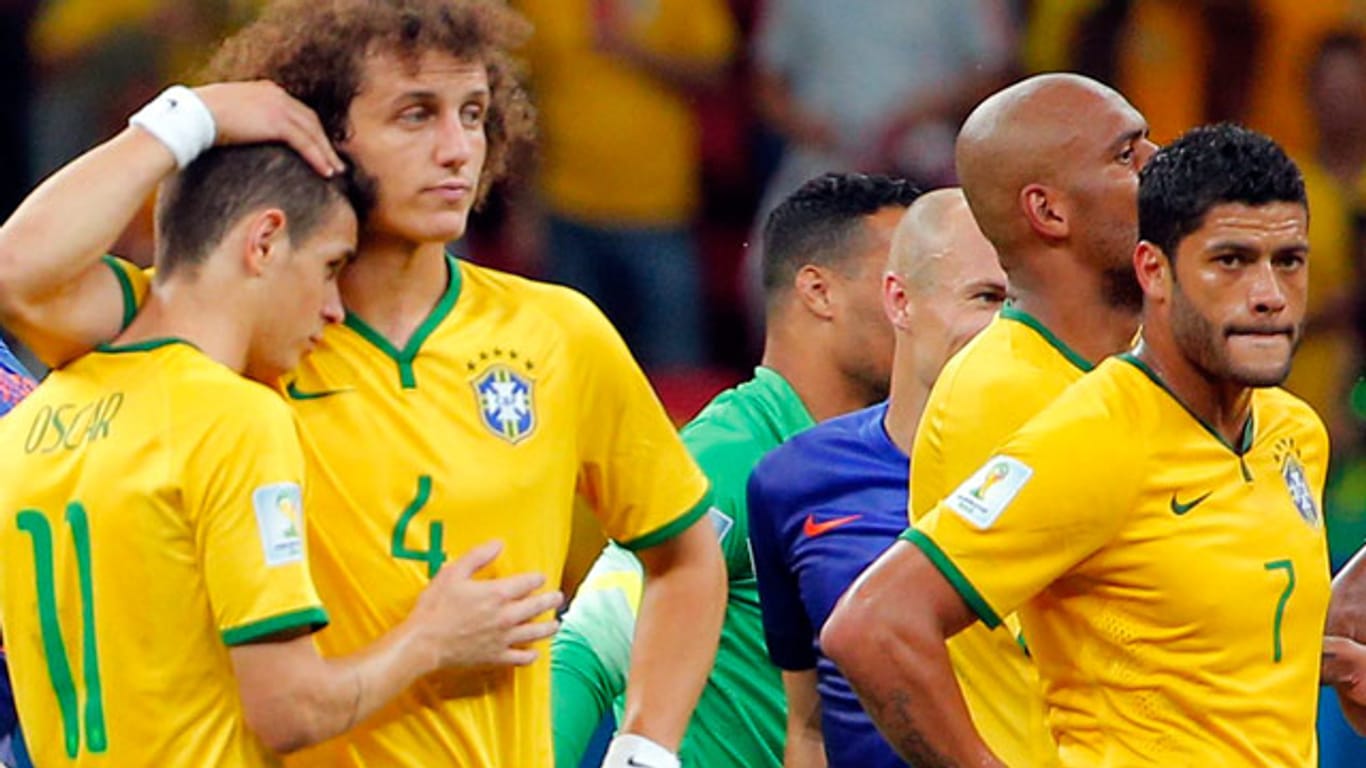 Enttäuscht und gedemütigt: Brasiliens Nationalmannschaft.