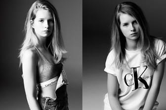 Lottie Moss posiert für das Label Calvin Klein wie einst ihre große Halbschwester Kate Moss.