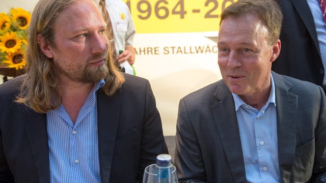 Auch Grünen-Chef Anton Hofreiter und SPD-Fraktionsvorsitzender Thomas Oppermann waren bei der "Stallwächterparty" geladen.