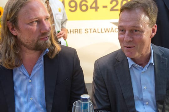 Auch Grünen-Chef Anton Hofreiter und SPD-Fraktionsvorsitzender Thomas Oppermann waren bei der "Stallwächterparty" geladen.