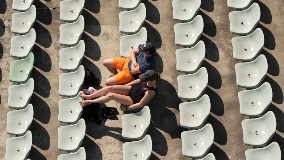 Gähnende Leere auf der Tribüne: In Hockenheim kamen wesentlich weniger Fans als in den Jahren zuvor. Gähnende Leere auf der Tribüne: In Hockenheim kamen wesentlich weniger Fans als in den Jahren zuvor.