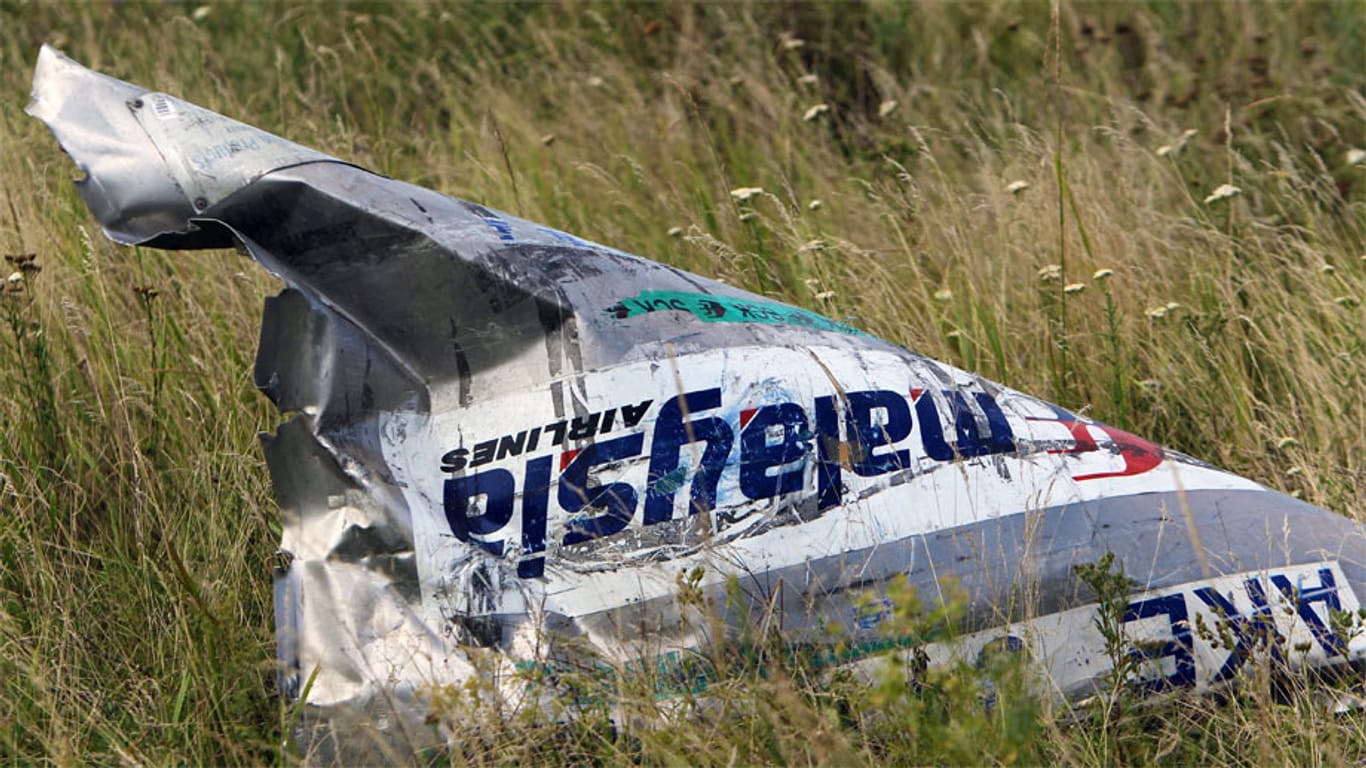 Trümmerteil des Fluges MH17.