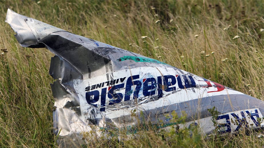 Trümmerteil des Fluges MH17.