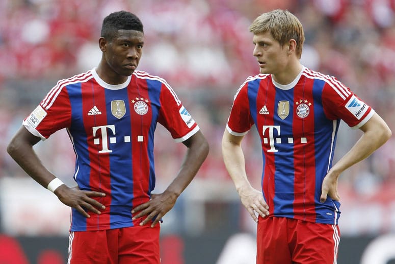 Toni Kroos (re.) und David Alaba