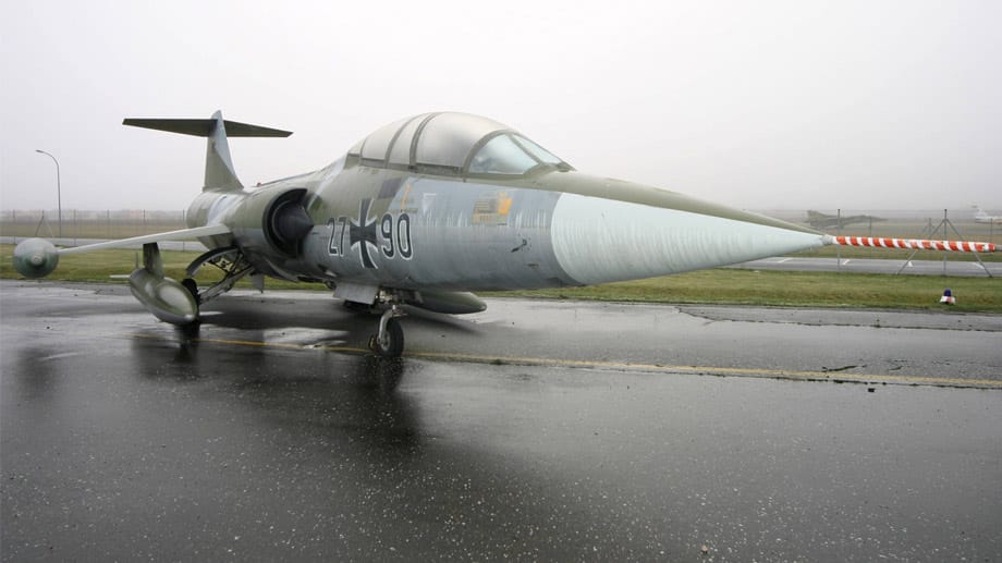 Ein Lockheed F-104 "Starfighter" im Flugzeugmuseum Berline Gatow.