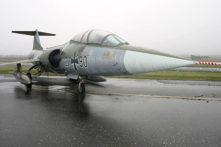 Ein Lockheed F-104 "Starfighter" im Flugzeugmuseum Berline Gatow.