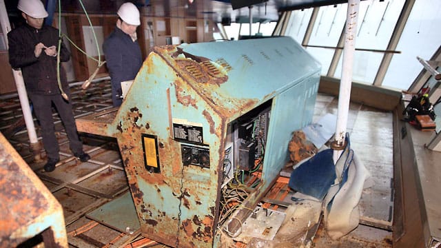 Schiffswrack der ''Costa Concordia'' von innen Schiffswrack der ''Costa Concordia'' von innen