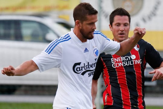 Erleichterung bei Per Nilsson (li., hier beim Testspiel gegen Bournemouth) und Co.: Die Profis des FC Kopenhagen müssen nicht nach Dnjepropetrowsk.
