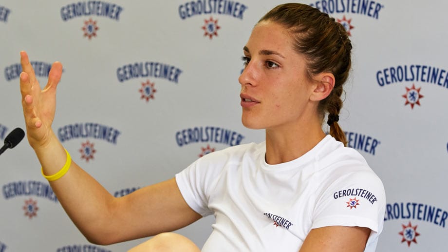 Andrea Petkovic blickt zuversichtlich auf die US Open und das Fed-Cup-Finale. Andrea Petkovic blickt zuversichtlich auf die US Open und das Fed-Cup-Finale.
