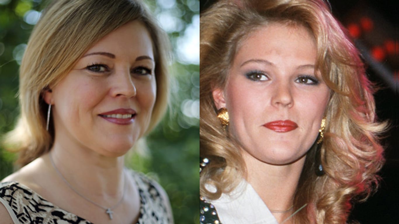 "Miss DDR" Leticia Koffke heute (links) und als amtierende "Miss Germany" im Jahr 1991.