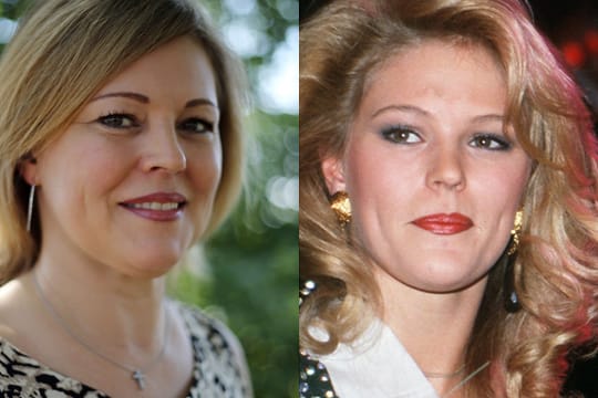 "Miss DDR" Leticia Koffke heute (links) und als amtierende "Miss Germany" im Jahr 1991.