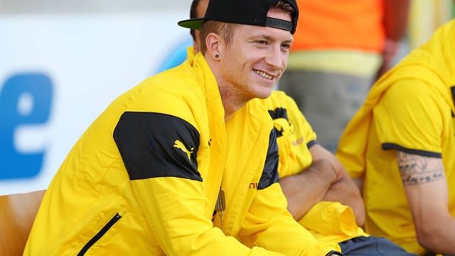 Marco Reus hat nach dem bitteren WM-Aus sein Lachen wiedergefunden. Marco Reus hat nach dem bitteren WM-Aus sein Lachen wiedergefunden.
