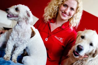 Nadja Kopp betreut Hunde, wenn ihre Herrchen und Frauchen auf der Arbeit sind.