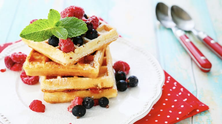 Leckere Waffeln schmecken auch ohne tierische Produkte sehr lecker