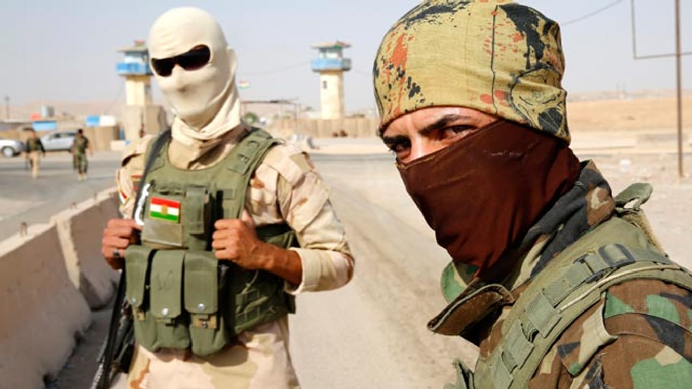 Kämpfer der kurdischen Peschmerga-Milizen im Nordirak.