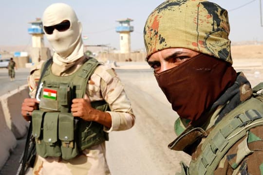 Kämpfer der kurdischen Peschmerga-Milizen im Nordirak.