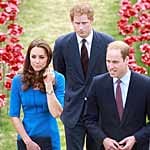 Kate besuchte das Projekt, das an die britischen Opfer des Ersten Weltkrieges erinnern soll, gemeinsam mit Ehemann Prinz William und Schwager Prinz Harry.
