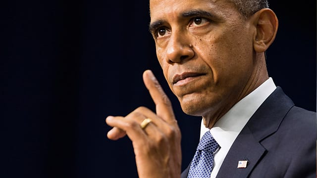 Jetzt zählen Taten: Barack Obama will den radikalen Muslimen im Irak die Grenzen zeigen.