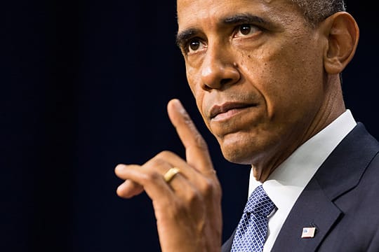 Jetzt zählen Taten: Barack Obama will den radikalen Muslimen im Irak die Grenzen zeigen.