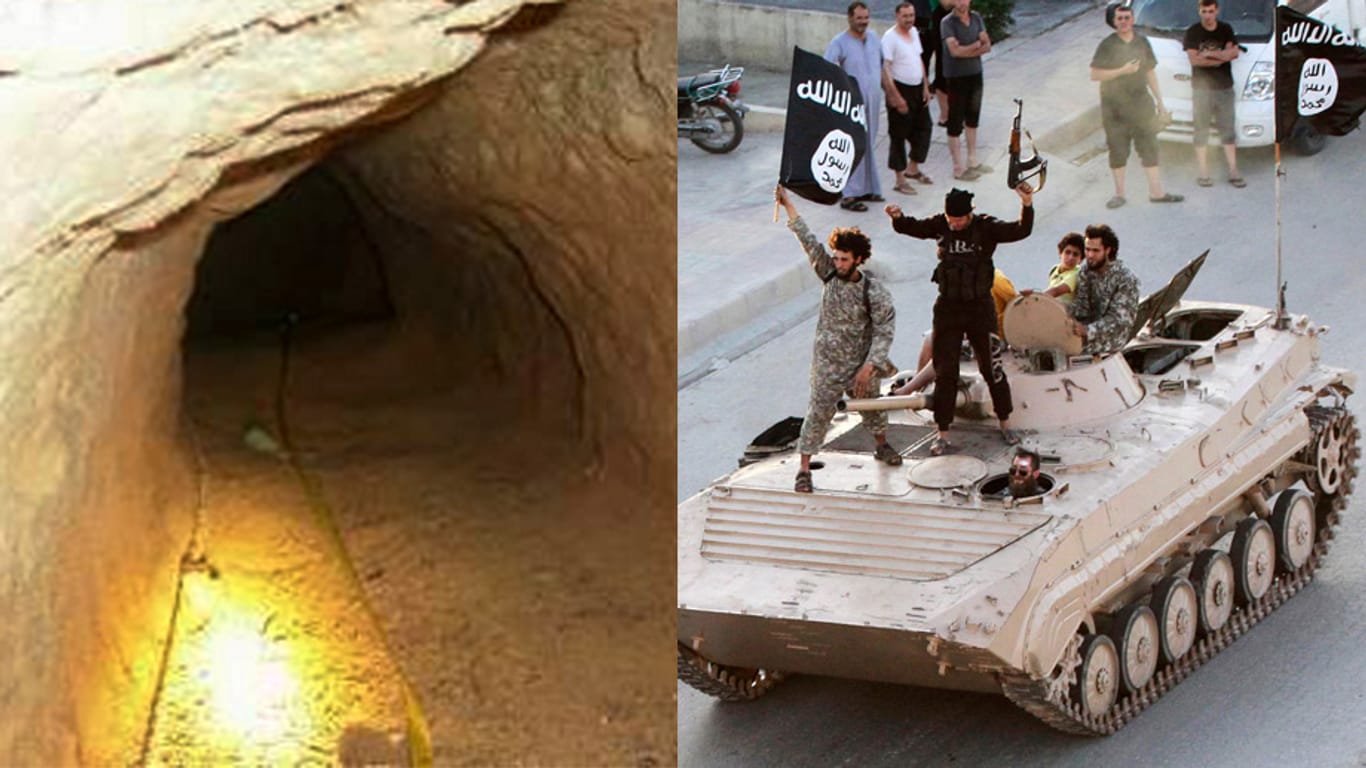 Irak: Geheime Tunnel, die noch von Saddam Hussein erbaut wurden, helfen den Islamisten bei ihrem Marsch auf Bagdad