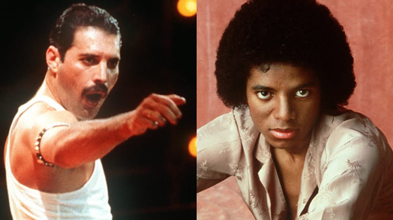 Freddie Mercury und Michael Jackson