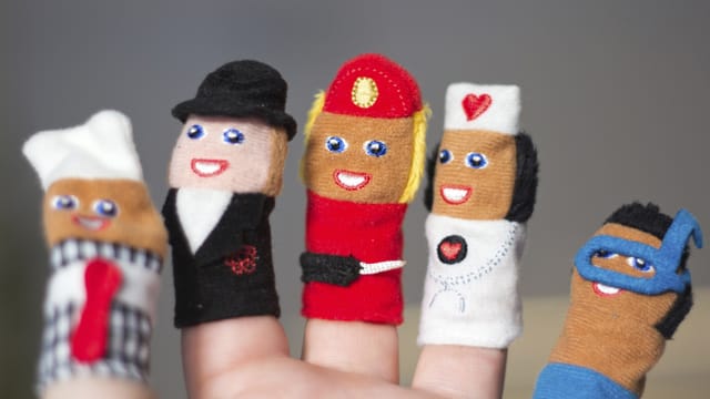 Bei Fingerpuppen sind Ihrer Kreativität keine Grenzen gesetzt