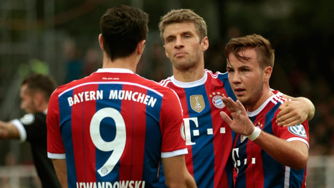Jubel beim FCB: Die Bayern spazieren gegen Preußen Münster durch die erste Runde des DFB-Pokals.