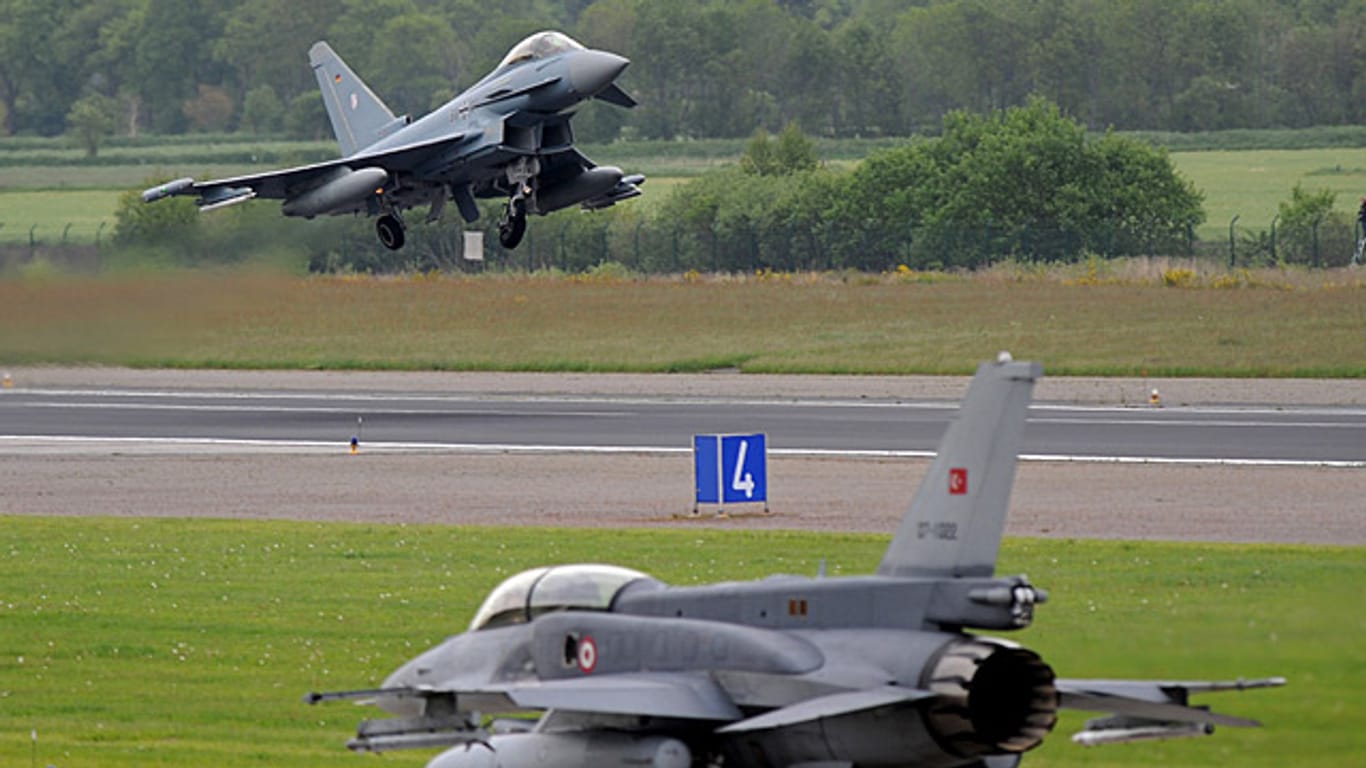 Die Luftwaffe kann viele ihrer Kampfflugzeuge vom Typ "Eurofighter" nicht einsetzen