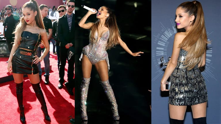 Auch bei Preisverleihungen wie den MTV Awards kann man sich mehrfach umziehen - und immer heiß aussehen. Wie Sängerin Ariana Grande beweist.