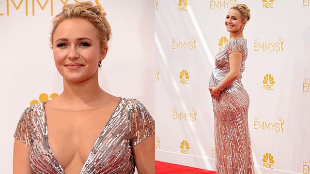 Hayden Panettiere führt bei der Emmy-Verleihung ihren Babybauch vor.