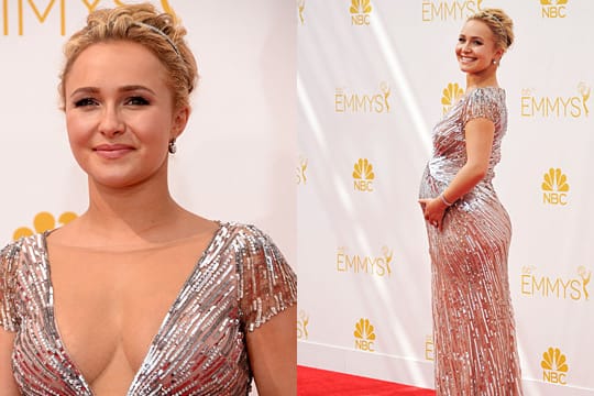 Hayden Panettiere führt bei der Emmy-Verleihung ihren Babybauch vor.