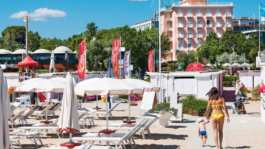 Das Spa-Hotel "Milton", ebenfalls in Rimini, bietet seinen Hotelgästen eine große Auswahl an Wellness-Anwendungen, um sich nach einem ausgiebigen Tag am Meer zu regenerieren.