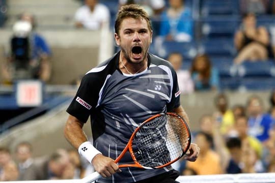 Stan Wawrinka setzt sich in der 2. Runde der US Open gegen Thomaz Bellucci durch.