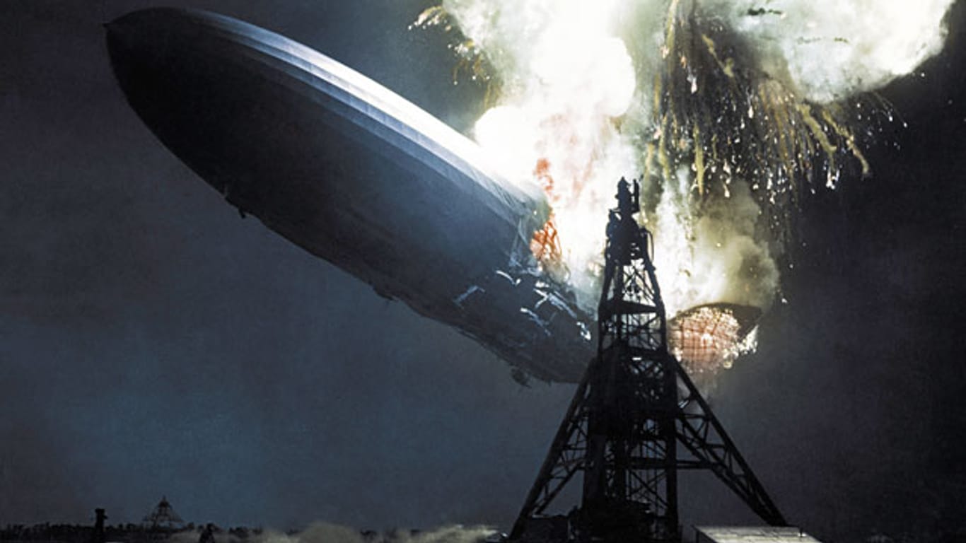 Vor über 77 Jahren ging das Luftschiff "Hindenburg" bei der Landung in Flammen auf.