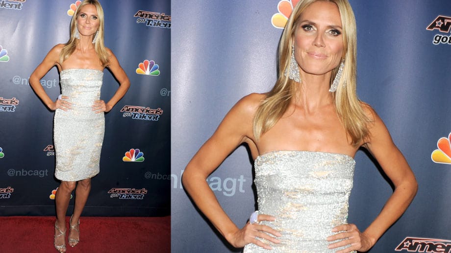 Heidi Klum am 27. August auf dem roten Teppich in New York.