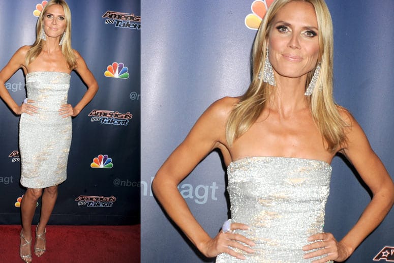 Heidi Klum am 27. August auf dem roten Teppich in New York.